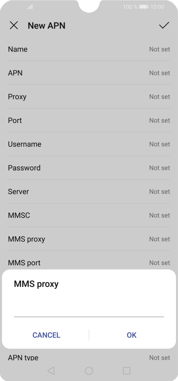 Key in 82.132.254.1 and press OK. Key in 82.132.254.1 and press OK.
