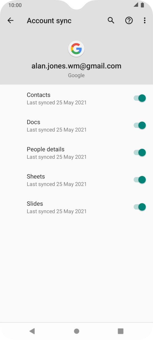 Press the Home key to return to the home screen.