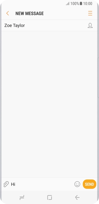 Press the attachment icon.