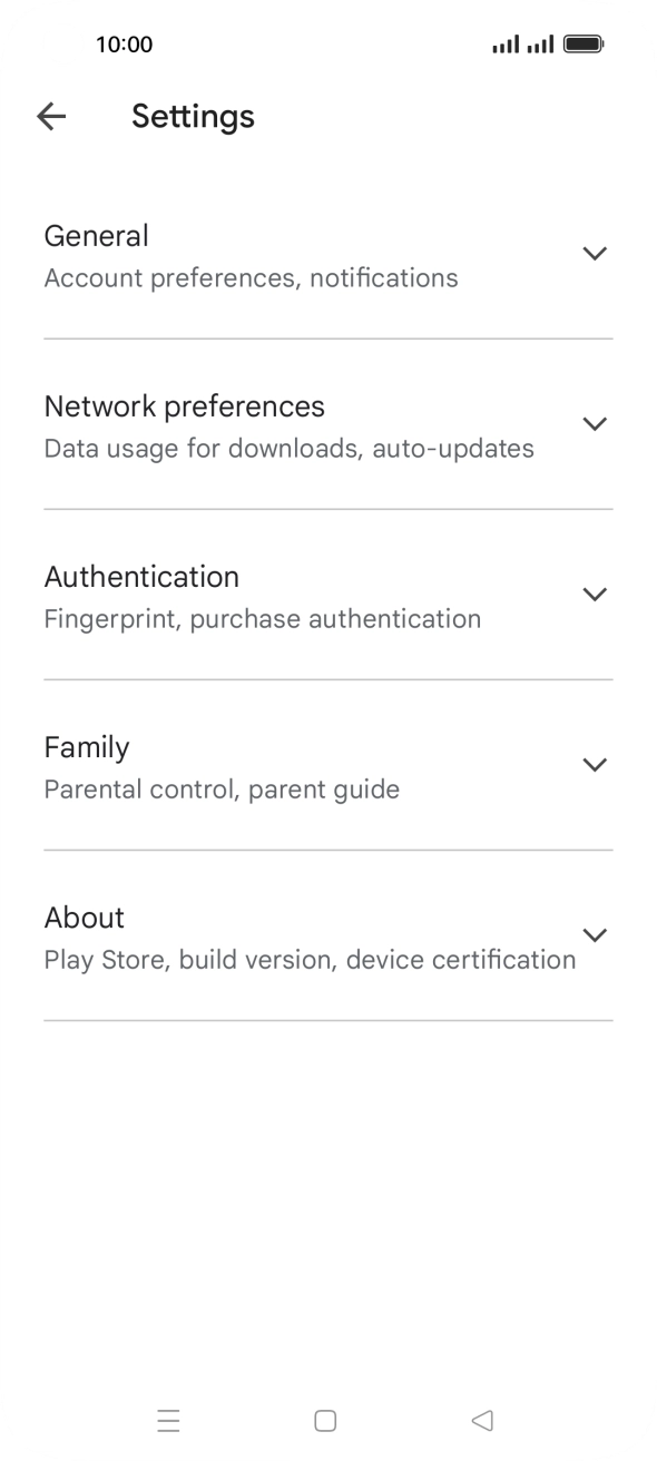 Press Network preferences.
