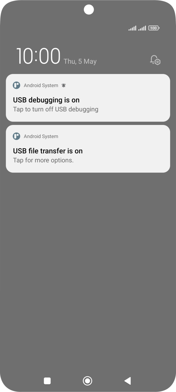 Press Tap for more options..