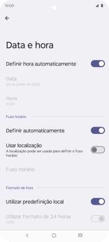 Prima a tecla de início para terminar e voltar ao ecrã inicial.