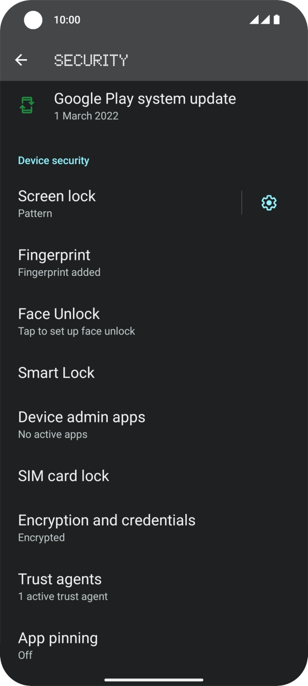Press Screen lock and key in the current phone lock code. Press Screen lock and key in the current phone lock code.