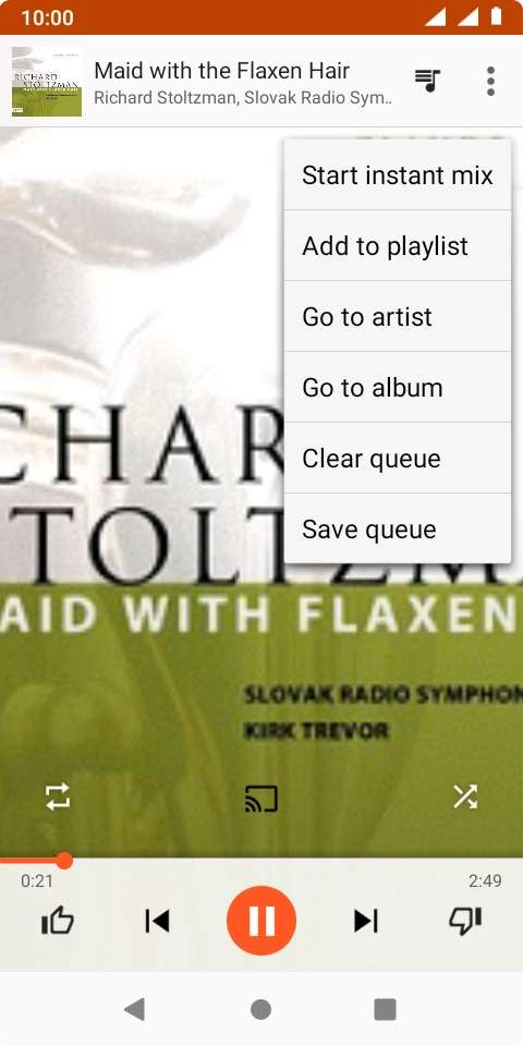 Press Add to playlist.