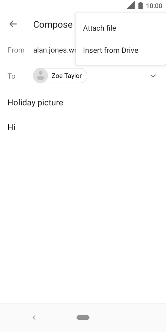 Press Attach file. Press Attach file.