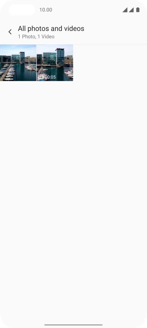 Press and hold any picture or video clip.