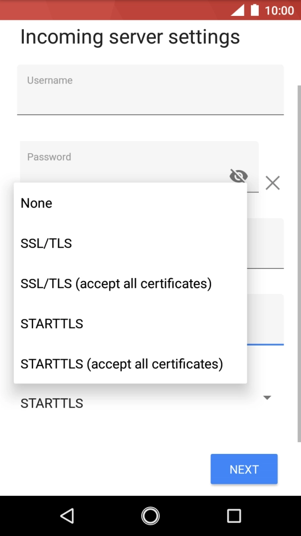 Press None to turn off the function.
