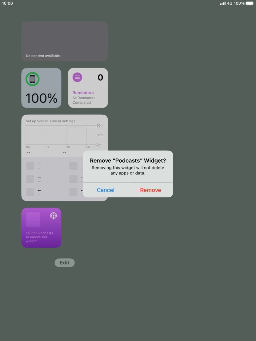 Press Remove. Press Remove.