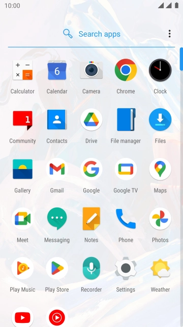 Press Gmail. Press Gmail.
