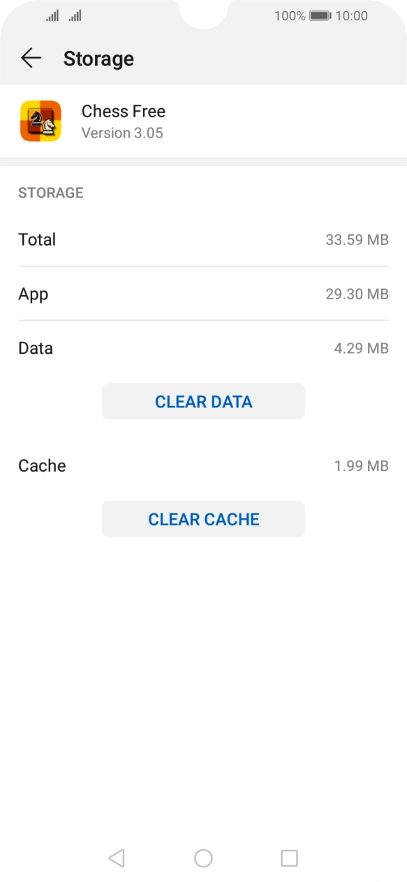 Press CLEAR CACHE.