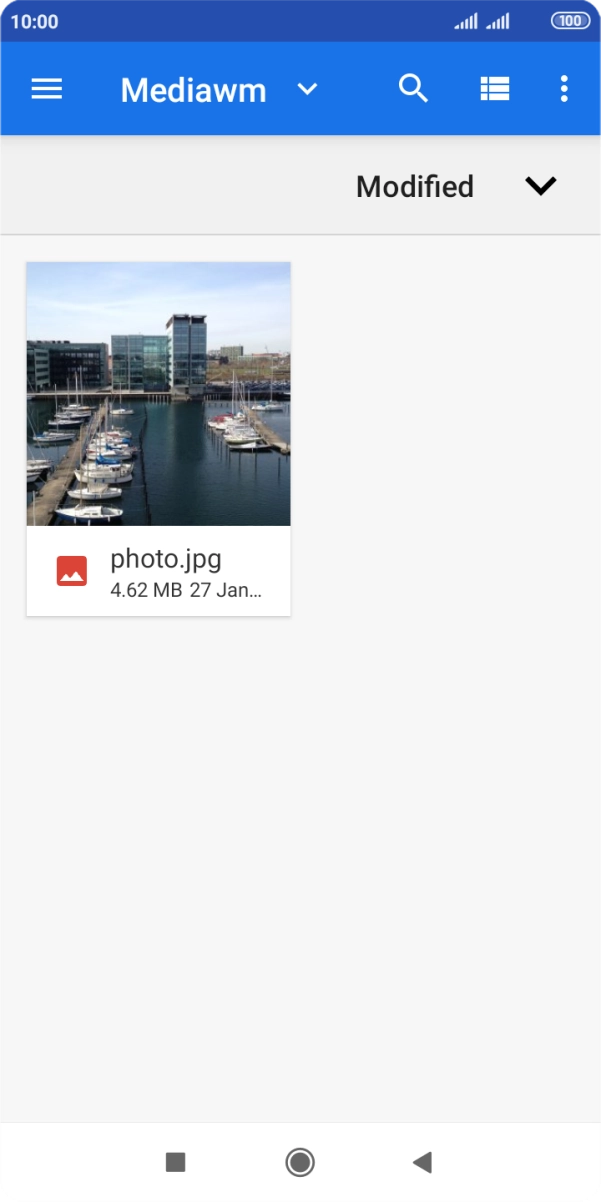 Press the required file. Press the required file.