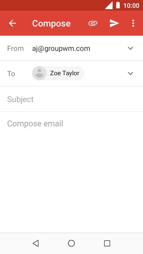 Press Subject and key in the required subject.
