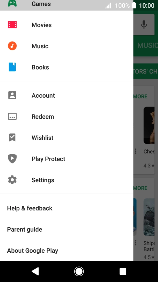 Press Settings. Press Settings.