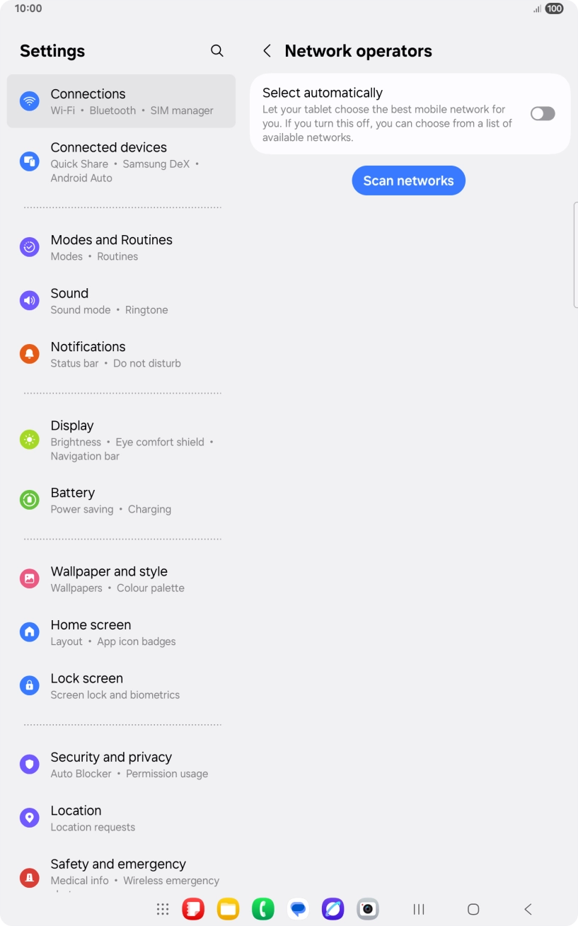 Press the indicator next to 'Select automatically' to turn on the function.