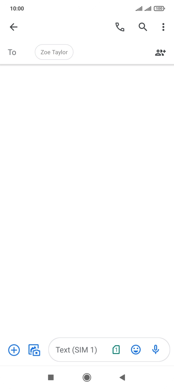 Press the SIM icon. Press the SIM icon.