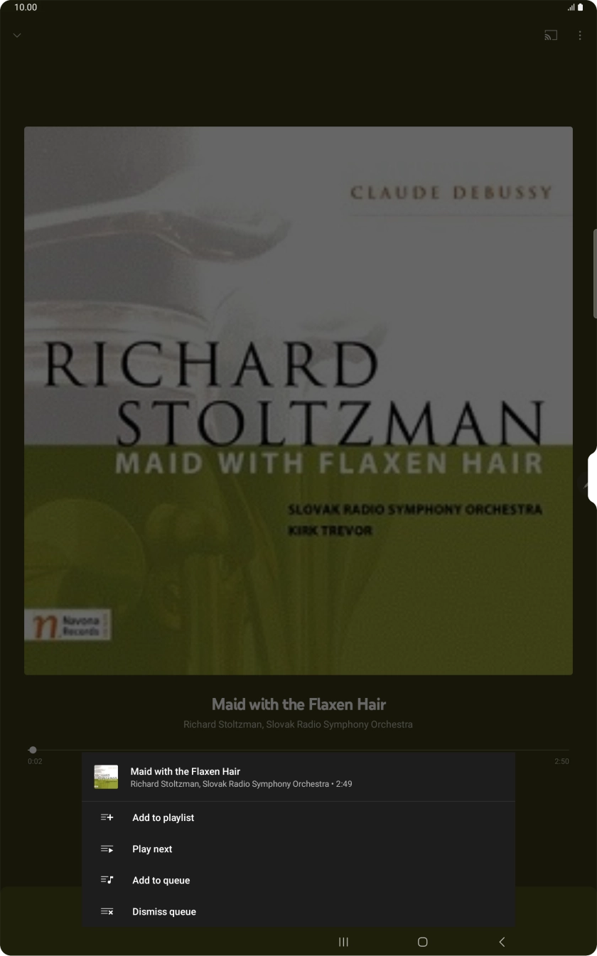 Press Add to playlist.