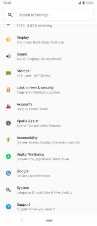 Press Lock screen & security.