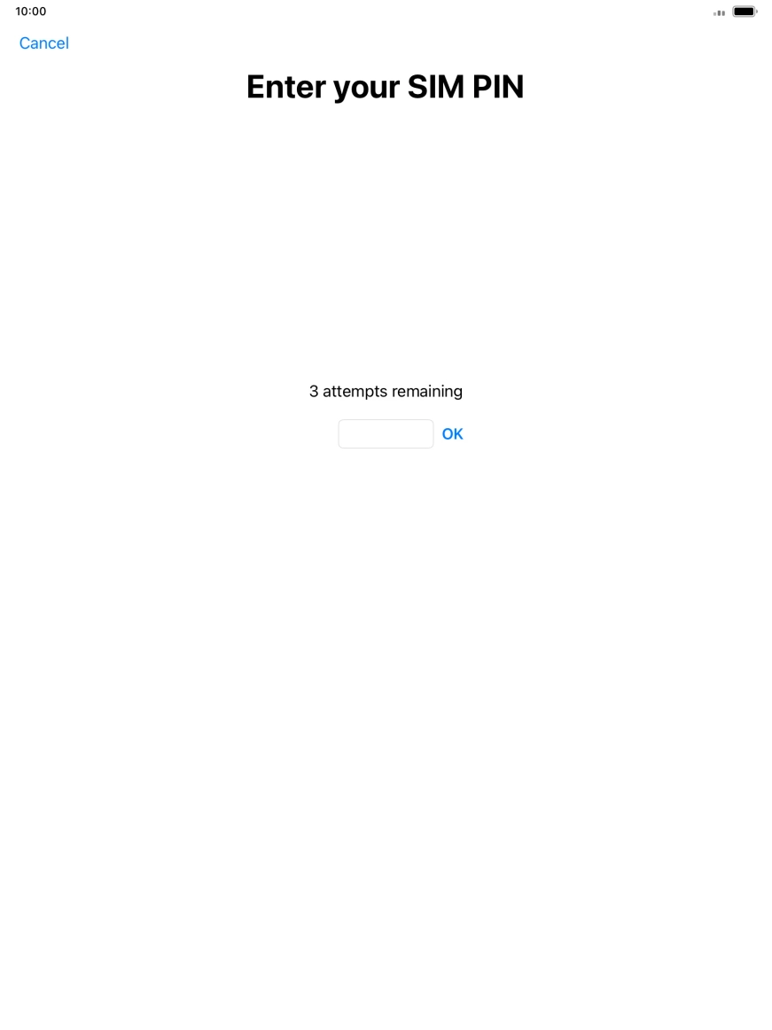 If your SIM is locked, key in your SIM PIN and press OK. The default SIM PIN is 0000.