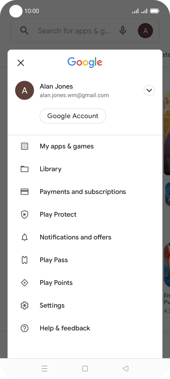 Press My apps & games.
