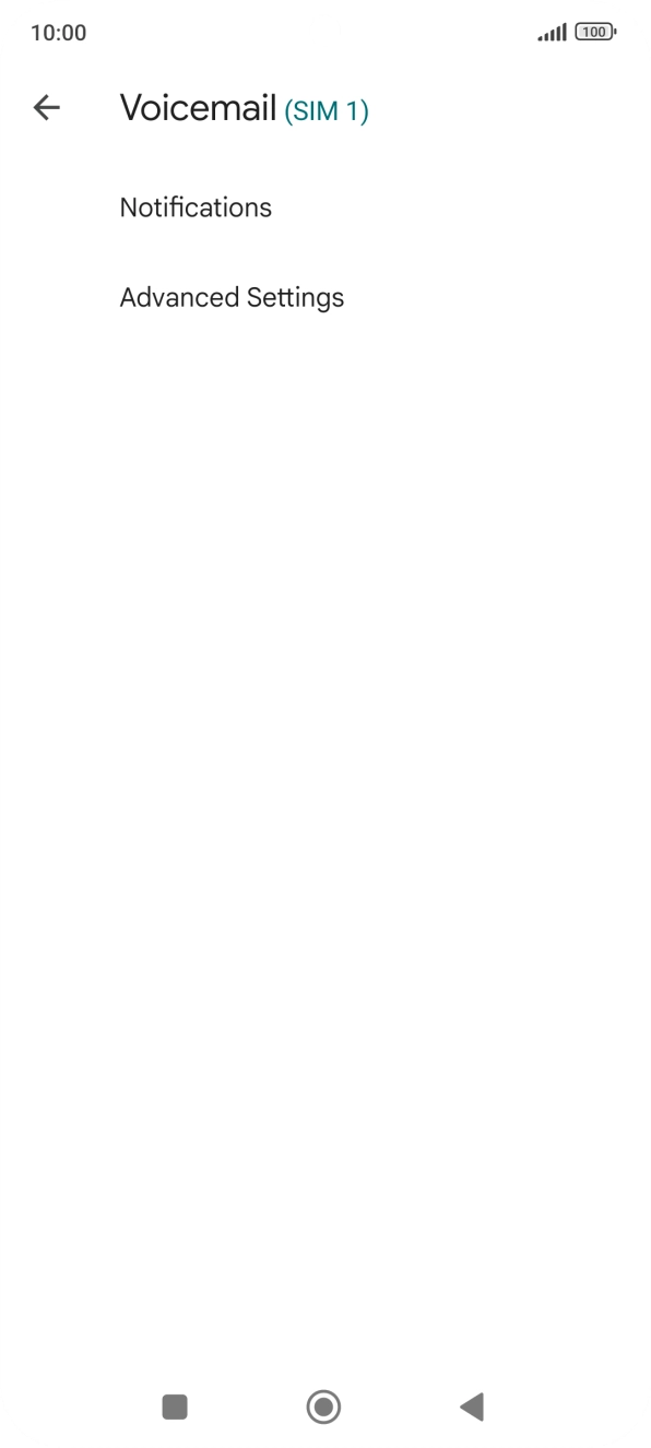 Press Advanced Settings. Press Advanced Settings.