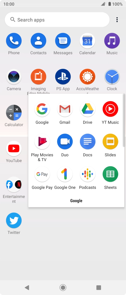 Press Gmail. Press Gmail.