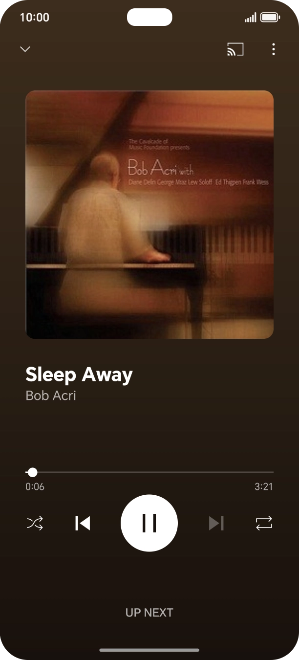 Press arrow right to go to the next audio file.