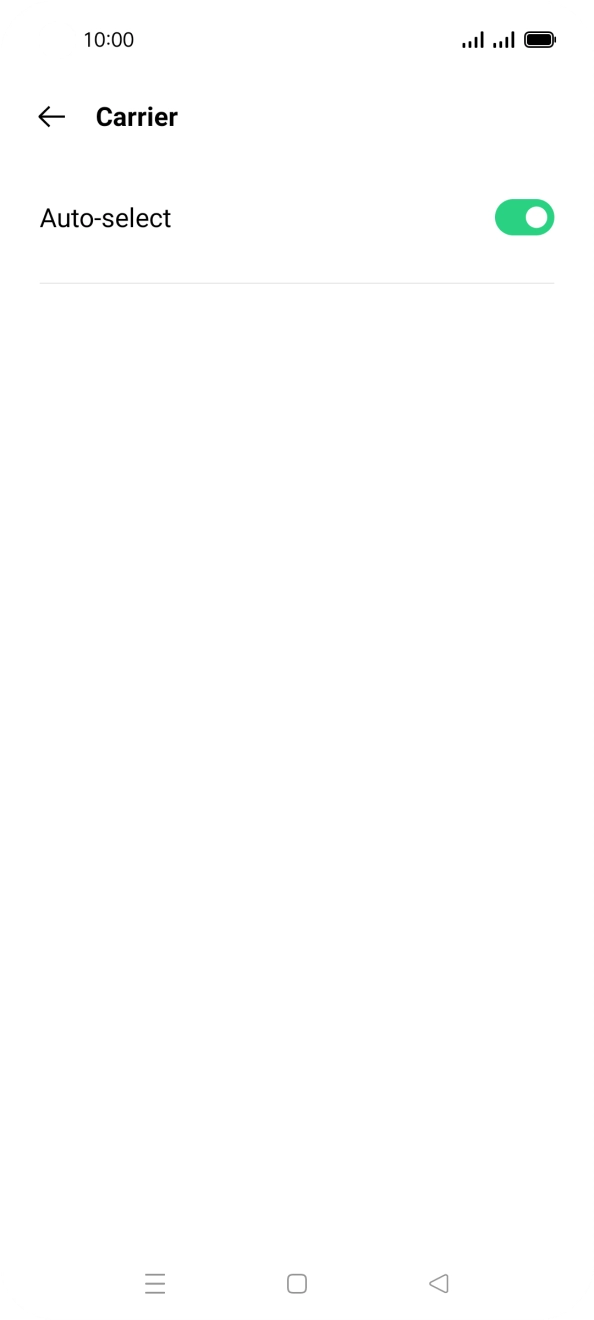 Press the indicator next to 'Auto-select'. Press the indicator next to 'Auto-select'.