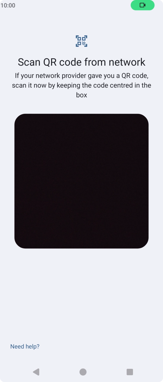 Place the QR code you've received inside the phone camera frame to scan the code. Place the QR code you've received inside the phone camera frame to scan the code.