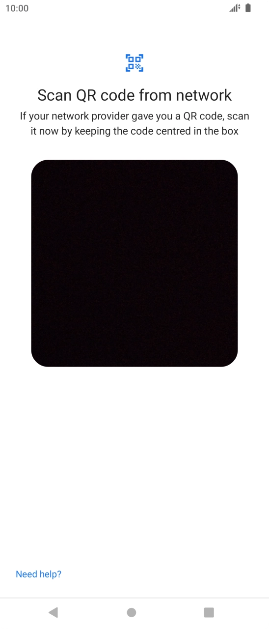 Place the QR code you've received inside the phone camera frame to scan the code.