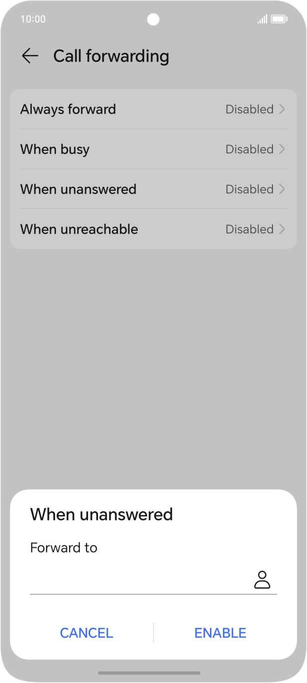 Key in 901 and press ENABLE.