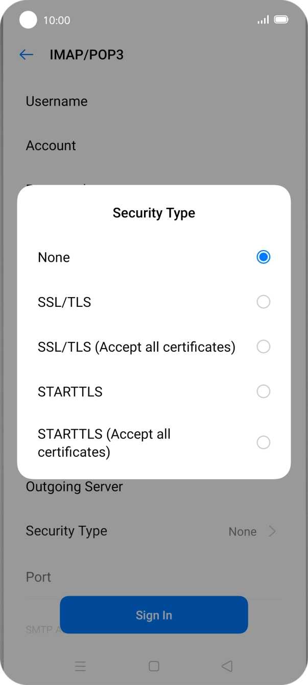 Press None. Press None.