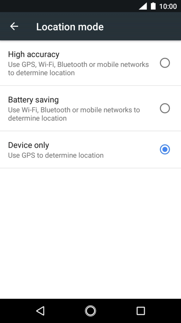 If you select High accuracy, your phone can find your exact position using the GPS satellites, the mobile network and nearby WiFi networks. Satellite-based GPS requires a clear view of the sky. If you select High accuracy, your phone can find your exact position using the GPS satellites, the mobile network and nearby WiFi networks. Satellite-based GPS requires a clear view of the sky.