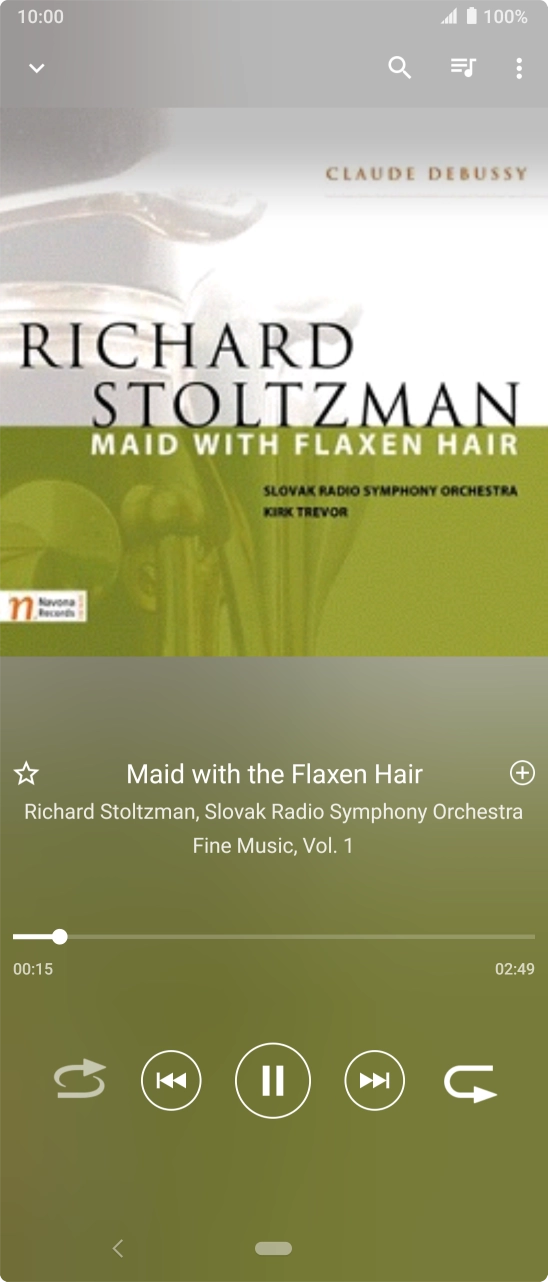 Press arrow right to go to the next audio file.