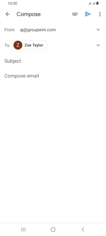 Press Subject and key in the required subject.