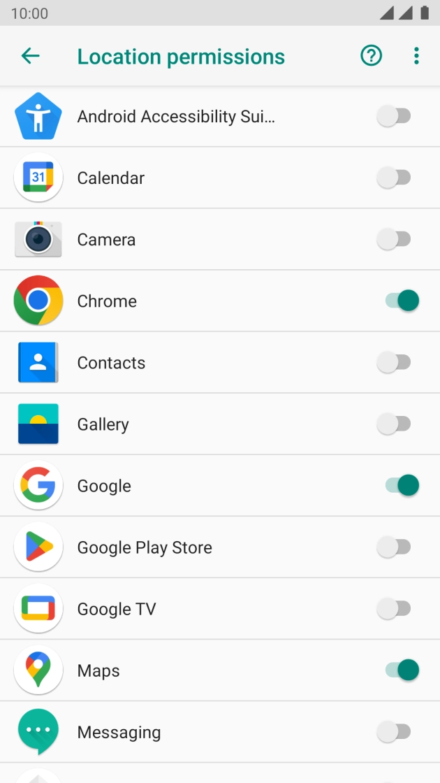 Press the required app. Press the required app.
