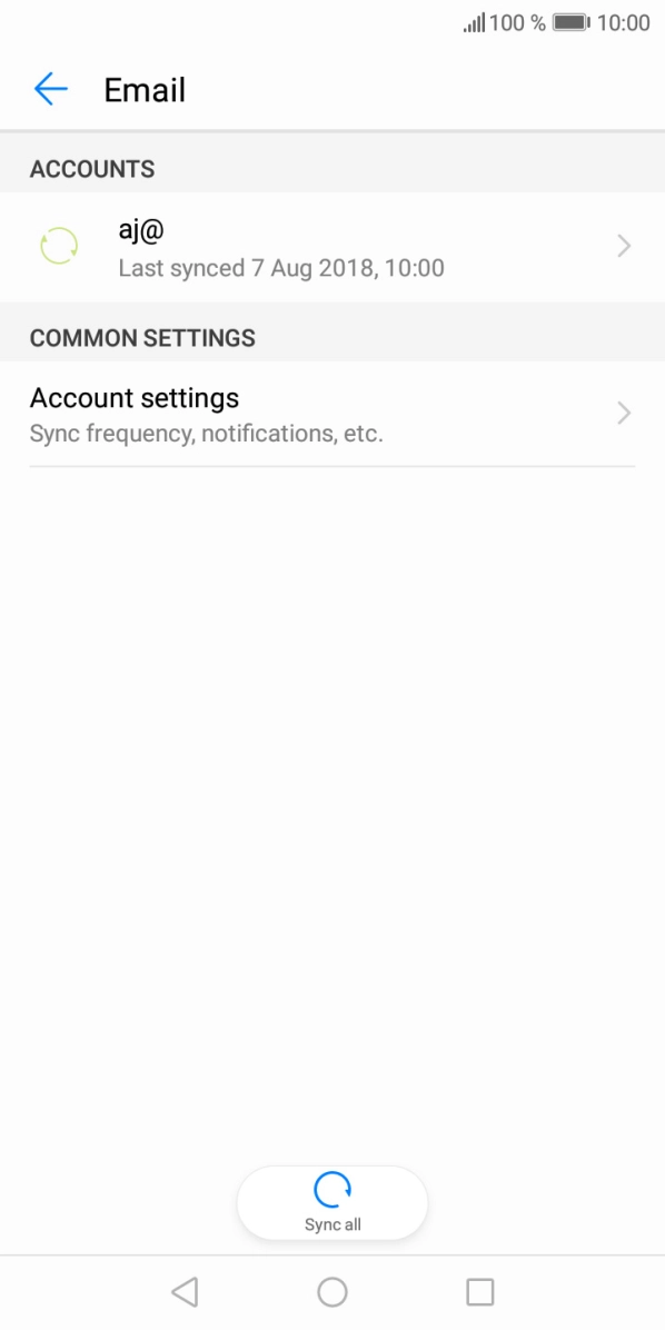 Press Account settings. Press Account settings.