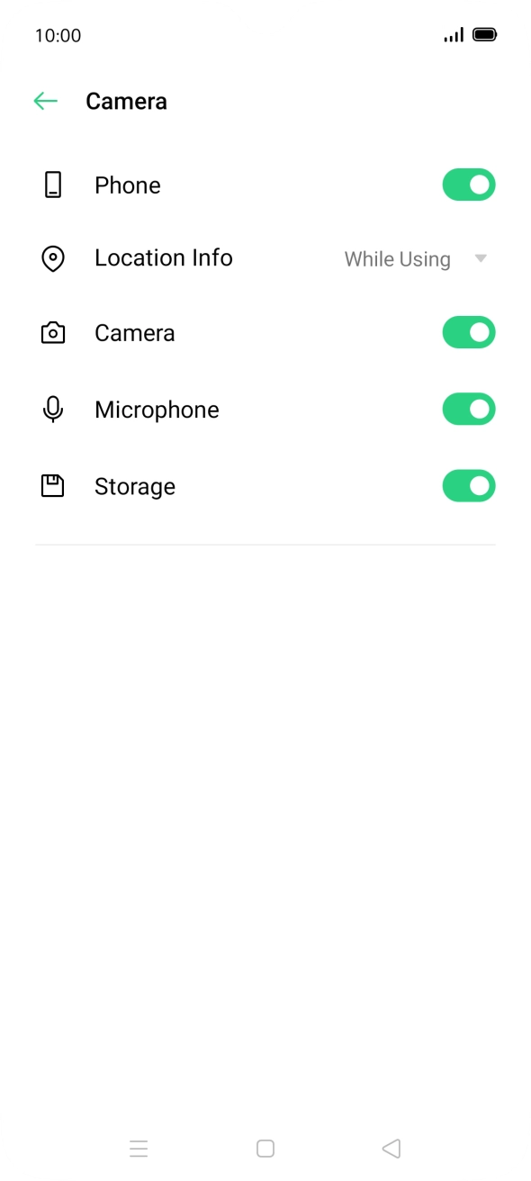 Press the drop down list next to 'Location Info'. Press the drop down list next to 'Location Info'.