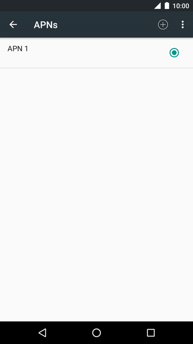 Press the new data connection icon. Press the new data connection icon.