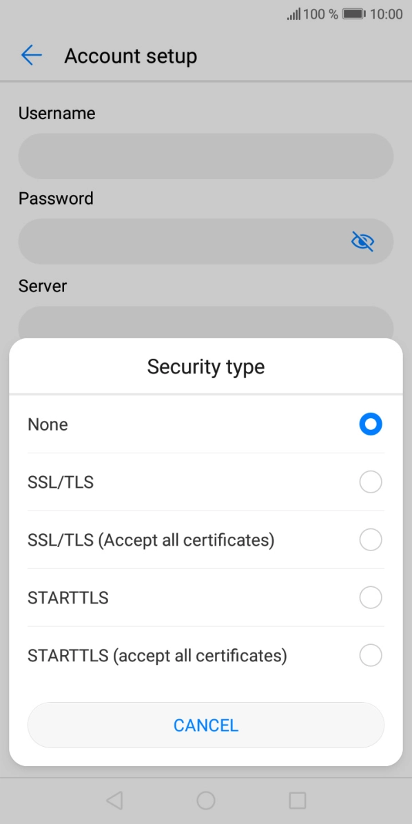 Press None to turn off the function. Press None to turn off the function.