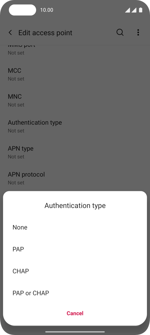 Press PAP. Press PAP.