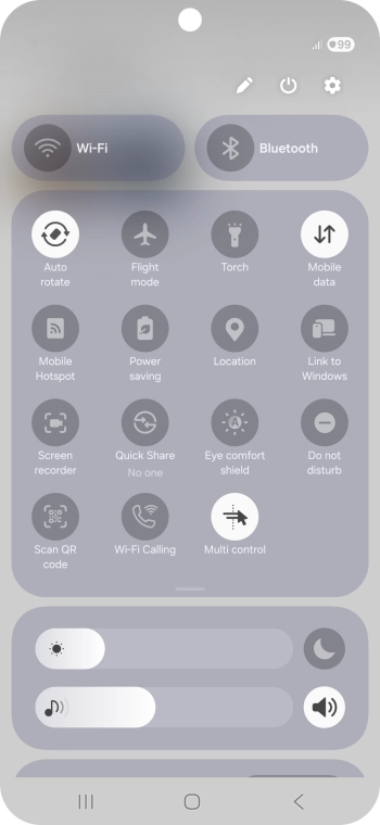 Press the screen recording icon.