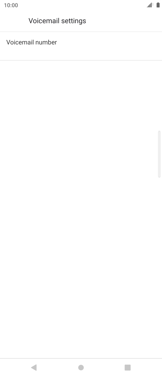 Press Voicemail number.