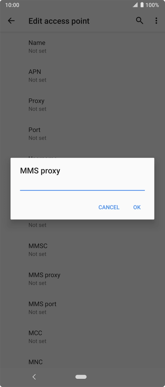 Key in 82.132.254.1 and press OK. Key in 82.132.254.1 and press OK.