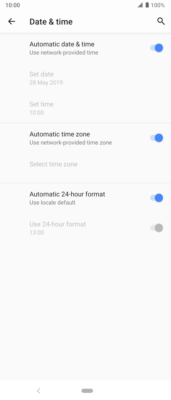 Press the Home key to return to the home screen.