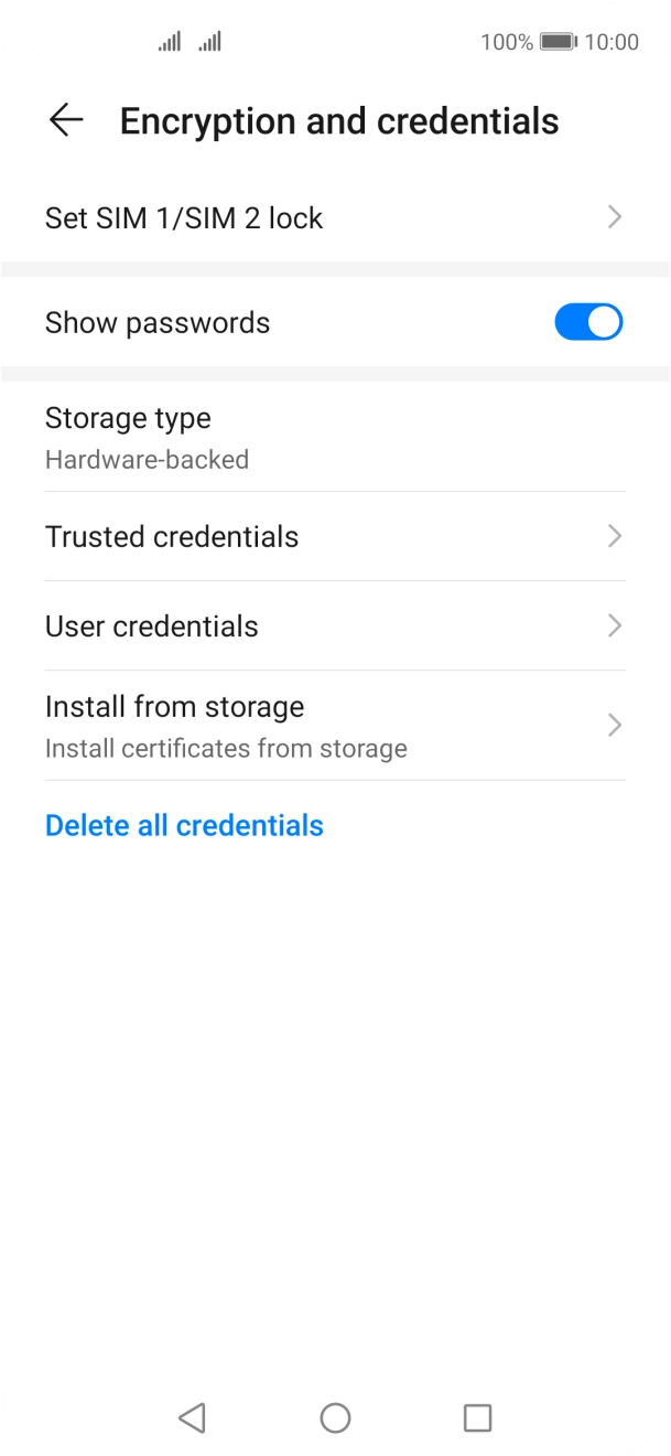 Press Set ‹SIM› lock.