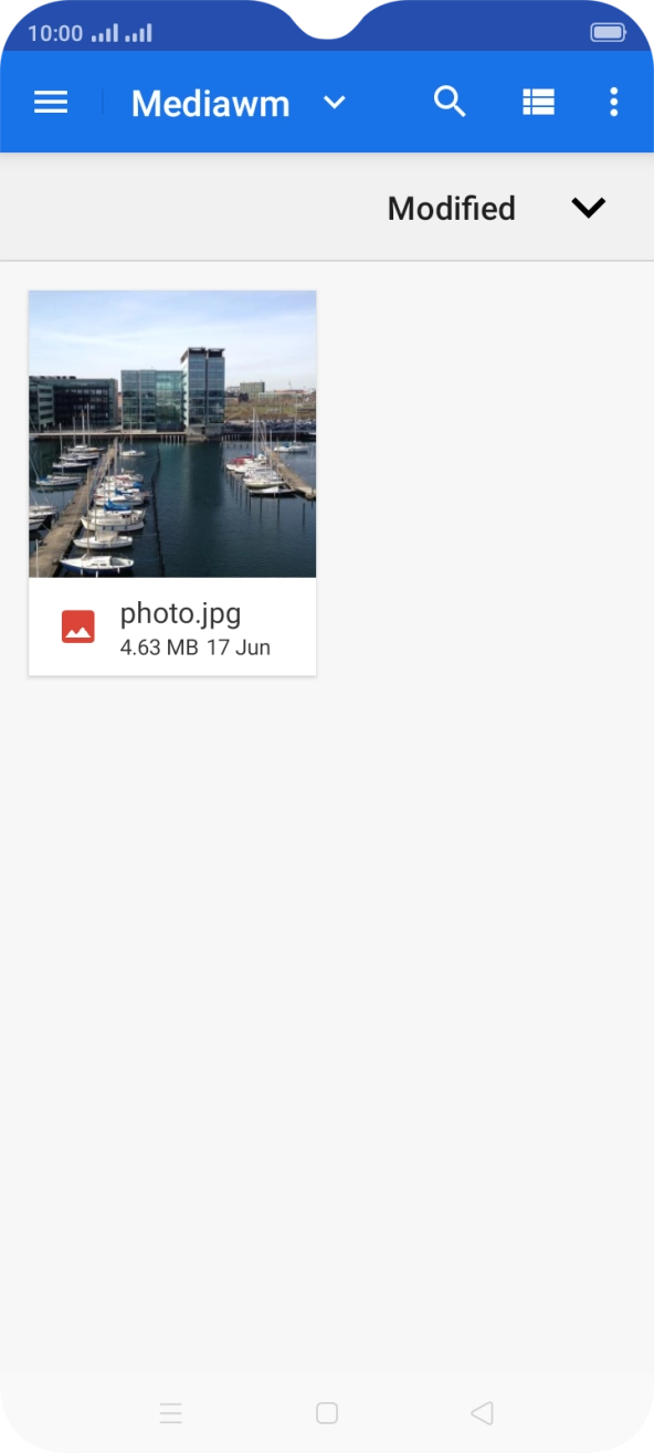 Press the required file.