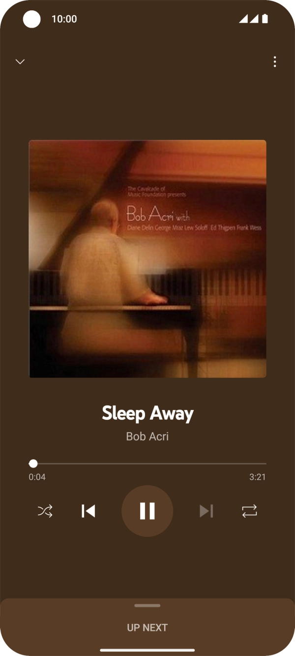 Press arrow right to go to the next audio file.