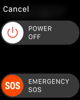 Press and drag the power off icon right.
