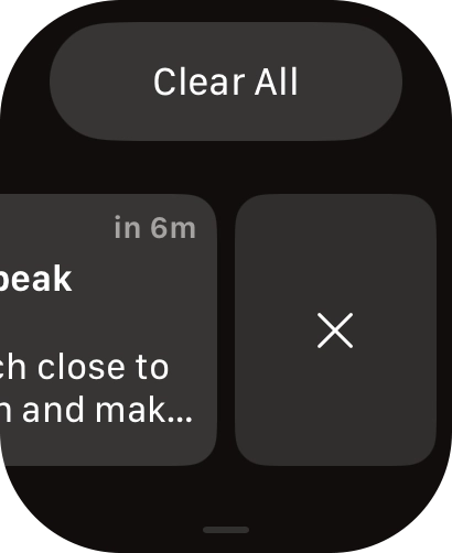 Press the delete icon to remove it.