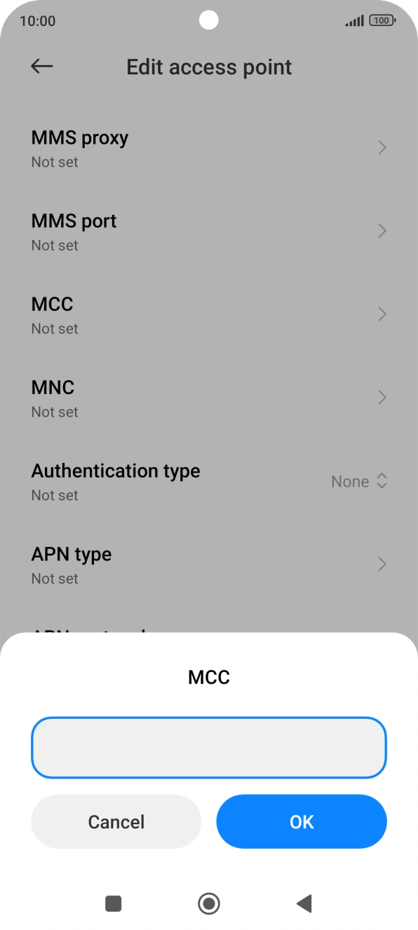 Key in 234 and press OK.